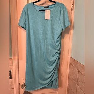 Rouched T-shirt dress